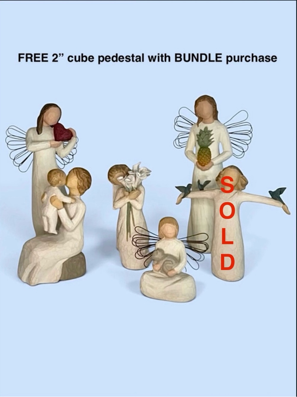 Willow Tree Bundle FIVE Figures & Angels Bundle of FIVE 1999 - 2004 Susan Lordi